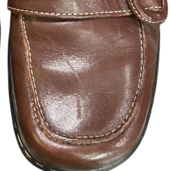 Naturalizer Leather Loafers Size 7.5 Olla Square Toe Slip On Shoes - Picture 16 of 16